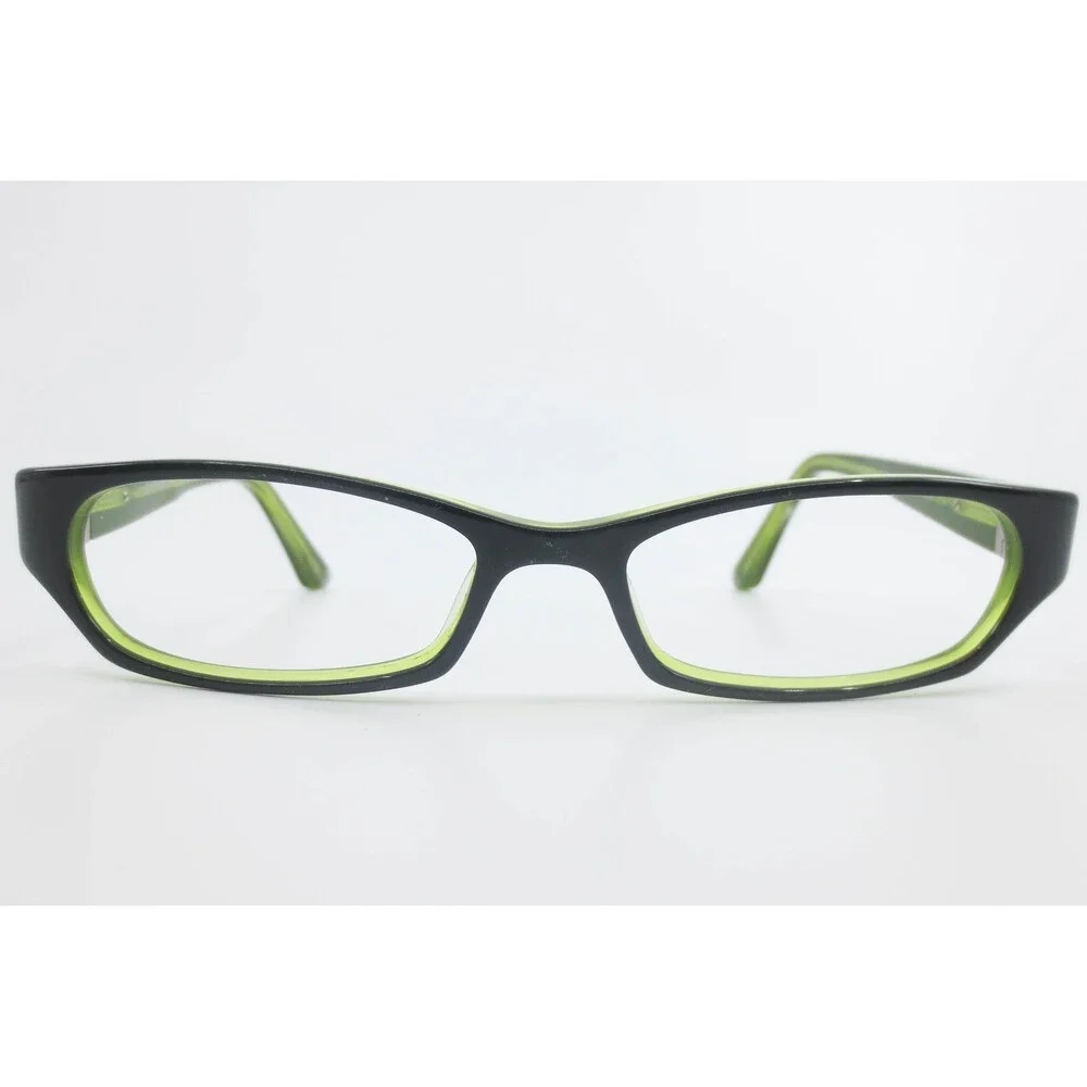 ProDesign Denmark 7601 c.9532 Black Lime Green Rectangular Eyeglasses 51-16-135